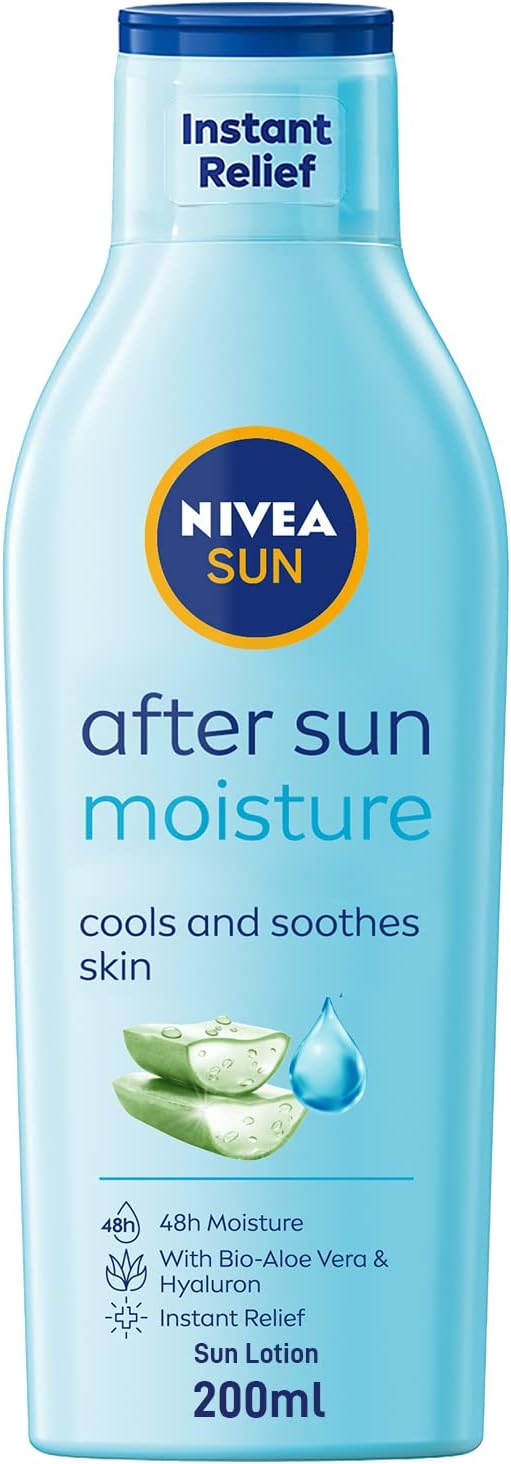Nivea Sun Moisturising After Sun Lotion With Aloe Vera Silky Skin Feeling 200ml